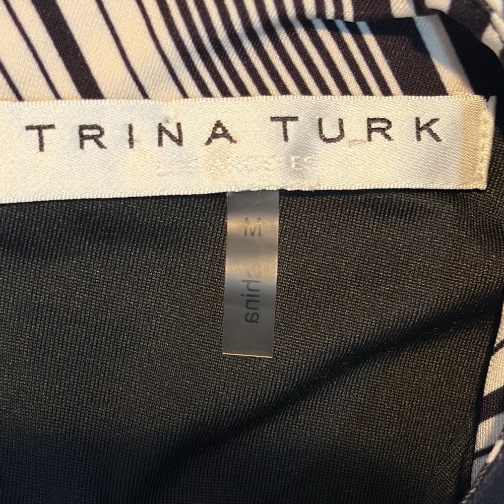 Trina Turk Merry Striped Shift Dress - Multicolor Rainbow (M) - Picture 6 of 10